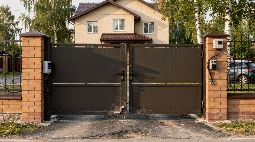 Распашные автоматические ворота: типовые ошибки установки в частном секторе